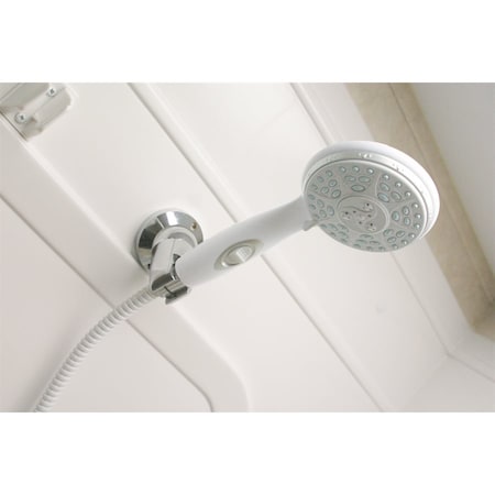 Camco SHOWER HEAD KIT-WHITE W/ON/OFF INCLUDES HOSE, HEAD, MOUNT&HRDW 43714